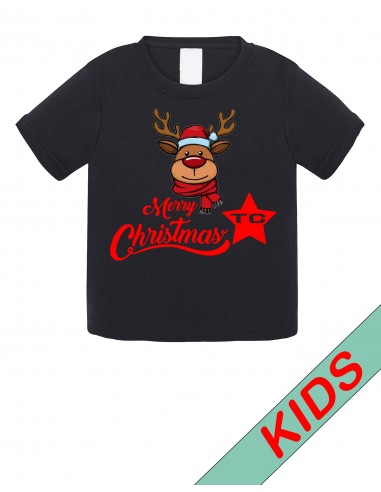 CAMISETA MERRY CHRISTMAS RENO NEGRO K