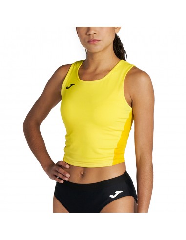 Camiseta tirantes mujer R-Winner amarillo