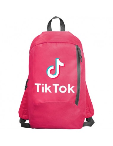 MOCHILA CON BOLSILLO FRONTAL TIK TOK