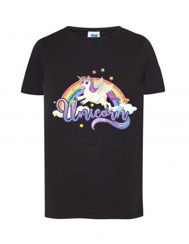 CAMISETA ENTALLADA UNICORNIO ESTRELLAS