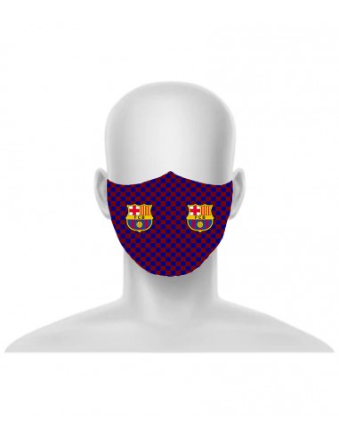 MASCARILLA CUADROS FCB